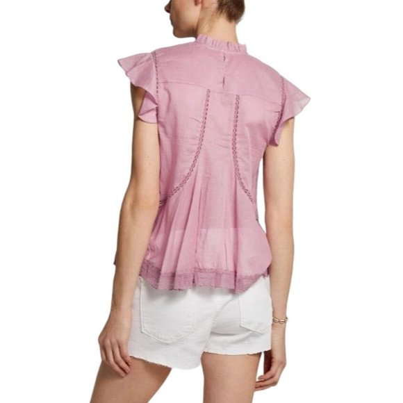 Isabel Marant Pink Ruffle Top - Picture 4 of 9
